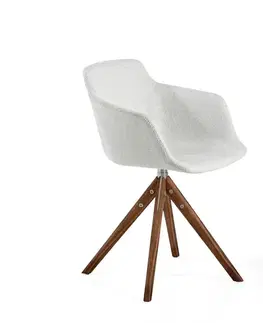 Estila Moderní otočná jídelní židle Vita Naturale šedá 81cm