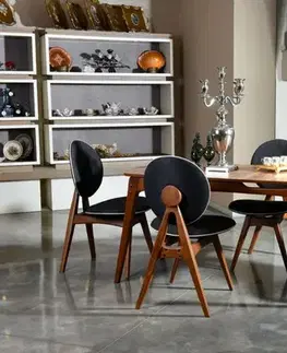 Set stolu a židlí (5 kusů) Touch Wooden - Anthracite