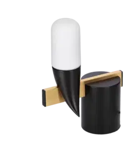 Nástěnná lampa černáLED 5,4W 20cm Sakai Ledea