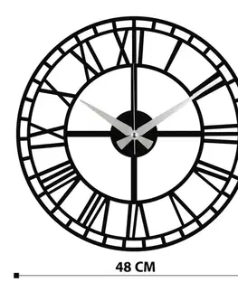 Dekorativní kovové nástěnné hodiny Enzoclock - S002