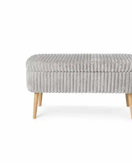Lavice s úložným prostorem OSLO LINEN TOSCANO