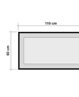 Zrcadlo Idea Black and Atlantic Pine, 110 cm, M