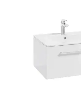 ArtDef Skříňka pod umyvadlo FERATA D80 1S/45 | bílá 80 cm