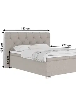 Boxspringová postel MYRCELLA Tempo Kondela