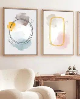 Dekorativní rámovaný obraz z MDF (3 kusy) Huhu125 - 70 x 50