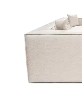 Rohová sedací souprava Lora (L1-O1-1R-POUFFE ) - Light Brown