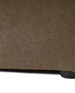 Rohová sedací souprava Sora (L1-O1-O1-1R-POUFFE ) - Brown