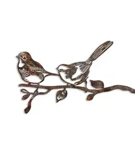 Zahradní dekorace Bird On The Branch 04 - Brown