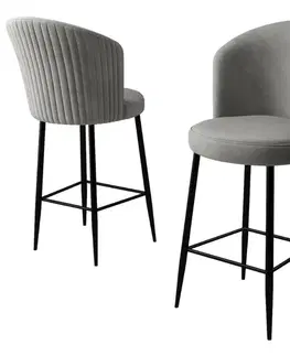 Sada barových židlí Fora Grey and Black, 2 ks, 2 ks