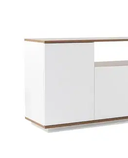 Konzolový stolek Arista - White, Walnut