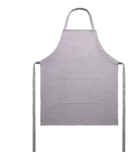 Světle šedá bavlněná zástěra 70 x 85 cm — Basic Ambiente - 596418