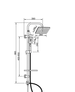 INVENA Sprchový sloup NYKS AU-32-001-G