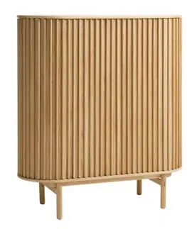 Estila Barová skříňka Roskilde, dub, 125 cm