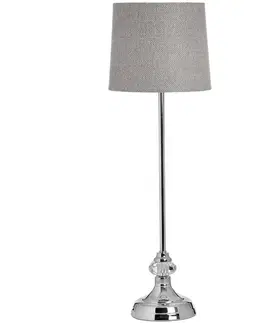 Estila Stylová chromovaná lampa GENOA ve stříbrné barvě v glamour stylu 62 cm
