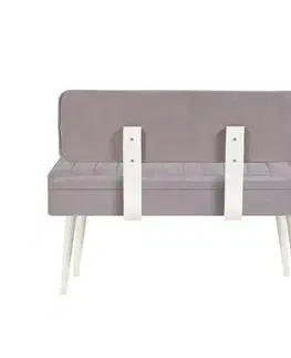 Jídelní set s rozkládacím stolem a židlemi (5 kusů) Vina 0701 - 4 - White, Grey