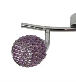 Nástěnná lampa 2X40W G9 fialová ČIŘÁ
