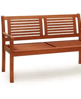 Zahradní lavička D1464 eukalyptus Dekorhome