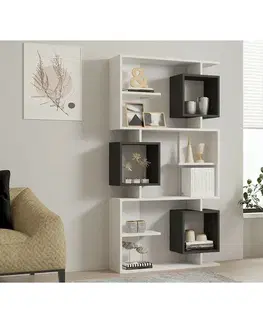 Knihovna Icardi Anthracite and White