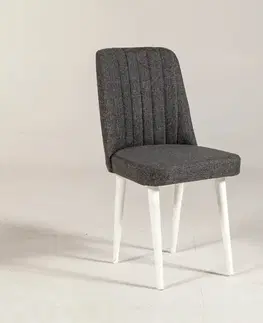 Židle Vina Sandalye Anthracite, White