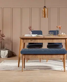 Jídelní set s rozkládacím stolem a židlemi (4 kusy) Vina 1048 - Dark Blue, Atlantic