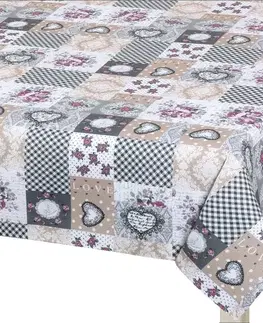 Bellatex Ubrus DITA Patchwork love, 140 x 180 cm