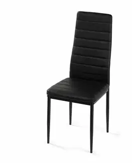 Jídelní židle CORIA DINING, hnědá eko kůže, 6 ks