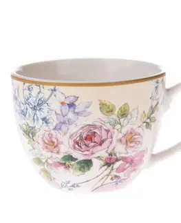4dílná sada porcelánových šálků Roses, 90 ml