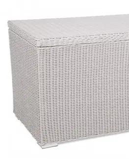 Zahradní úložný box polyratan 1037 l