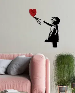 Dekorativní kovový doplněk na zeď Banksy - 13-1