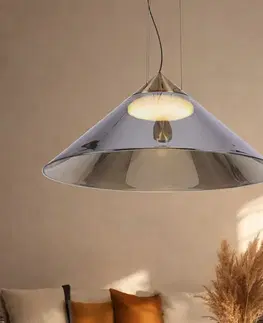 Lampa wisząca Presto 50 szklana z dymionym kloszem nad stół do salonu GX53