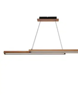 Sento lampa wisząca drewniany 13W LED 4000K maskownica czarna