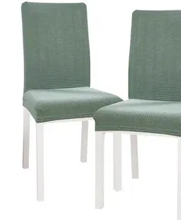 4Home Napínací potah na židli Magic clean zelená, 45 - 50 cm, sada 2 ks 
