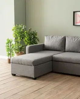 Rohová rozkládací pohovka Kado - Light Grey