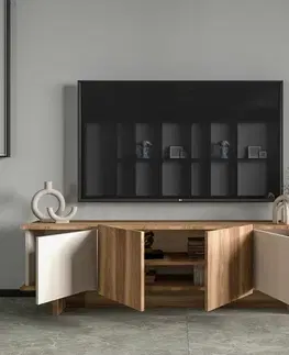 Televizní stolek Diana Beige and Walnut