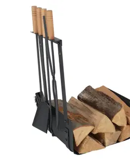 Koš na dřevo s nářadím DEGAN