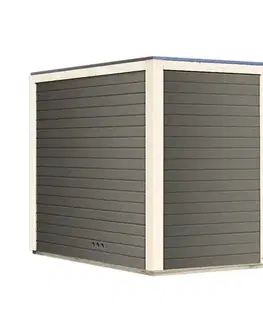 Venkovní finská sauna s předsíní 276 x 276 cm Dekorhome
