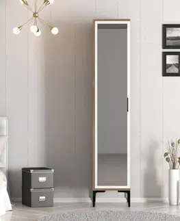 Šatní skříň Kumsal R - Walnut, White