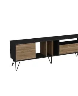 TV stolek Mistico (180) - Walnut, Black