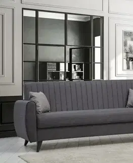 Rozkládací pohovka Alkon 3 Dark Grey
