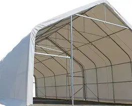 Skladová hala 10x20m PVC šedá - nehořlavá