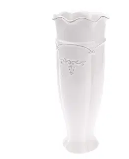 Keramická váza Renaissance bílá, 30 cm