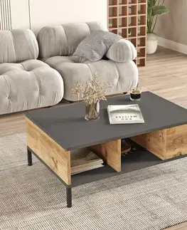 Konferenční stolek Role Anthracite and Atlantic Pine