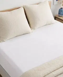 4Home Jersey prostěradlo MAKO bílá, 140–160 x 200 cm