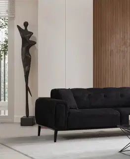 Trojmístná rozkládací pohovka Athena 3 Seater - Black