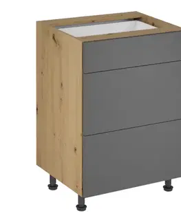 Spodní skříňka LANGEN D60S3 - PUSH OPEN Tempo Kondela