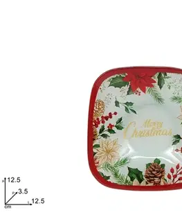 PROHOME - Miska sklo 12,5cm Merry Xmas