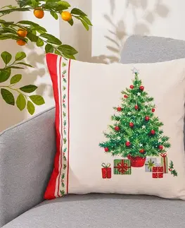 4Home Vánoční povlak na polštářek Retro Christmas, 45 x 45 cm