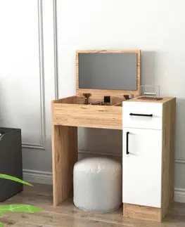 Toaletní stolek Inci - Atlantic Pine, White