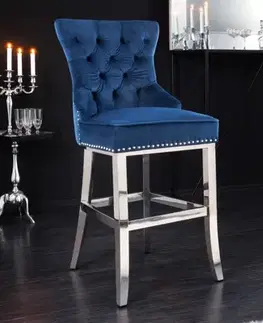 Chesterfield barová židle FRIXON Dekorhome