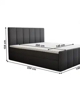 Boxspringová postel STAR 140x200 Tempo Kondela
